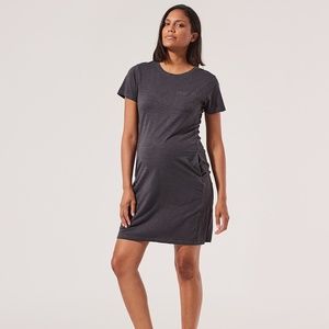 Pact Apparel Maternity T-Shirt Pocket Dress, M